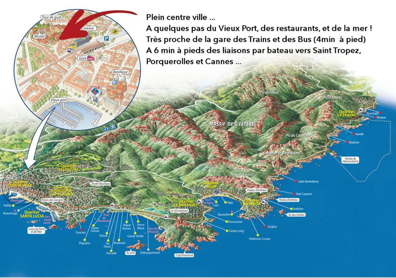 Studio Liberte Plein Centre Saint-Raphaël Eksteriør billede